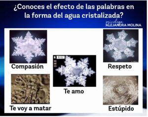 Lee más sobre el artículo ¿Conoces el efecto de las palabras en la forma del agua cristalizada?